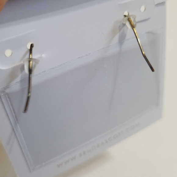 Rare Kendra Scott Tigers Eye Skylar Earrings - Picture 6 of 6